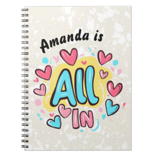 "All In" Graffiti-Style Notebook