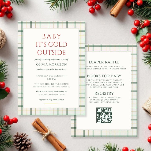 All in One Baby It's Cold Outside Baby Shower Invitation (Creator Uploaded)
