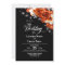 All In One Burnt Orange Rose Floral Black Wedding