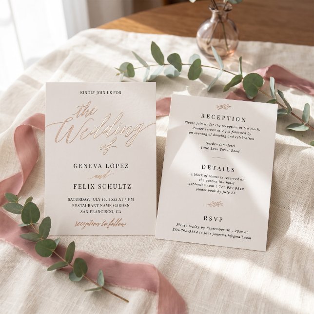 All in One Classic Rose Gold Foil Hand Lettered (Creator Uploaded)