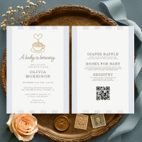 All in One Coffee Baby is Brewing Blue Baby Shower