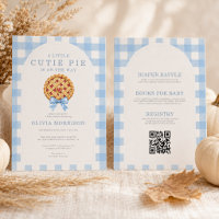 All in One Cutie Pie Blue Bow Boy Baby Shower