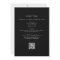 All in One Eucalyptus QR Code Black Wedding