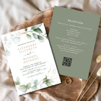 All in One Eucalyptus QR Code Wedding Greenery