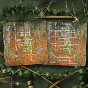 All In One Gustav Klimt Forest Nature Wedding Invitation
