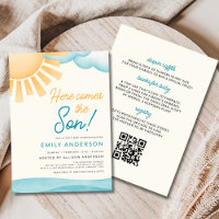 All in One Here Comes the Son Baby Boy Shower