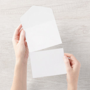 All in One Invitation, Paper: Matte, Envelopes: No All In One Invitation