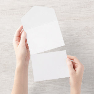 All in One Invitation, Paper: Matte, Envelopes: No All In One Invitation