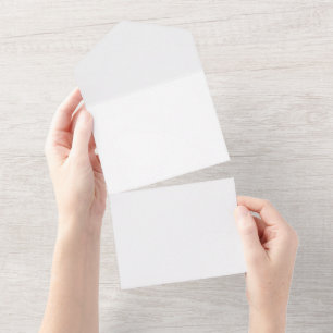 All in One Invitation, Paper: Matte, Envelopes: No All In One Invitation