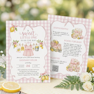 All in One Lemon Baby Shower Invitation