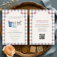 All in One Little Firecracker Gingham Baby Shower