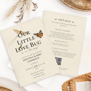 All in One Little Love Bug Baby Shower Invitation