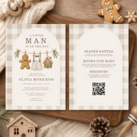 All in One Little Man Gingerbread Baby Shower