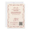 All In One Maroon Hand Drawn QR Code Wedding