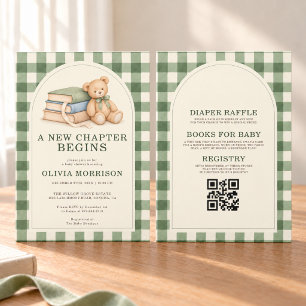 All in One New Chapter Begins Baby Shower Invitation