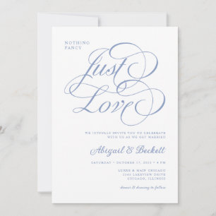All In One Nothing Fancy Just Love Wedding Invitation