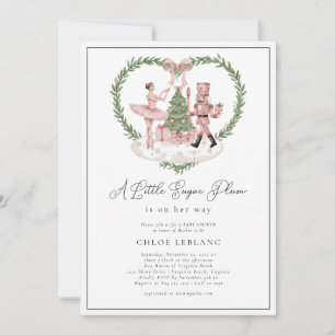 All in One Nutcracker Little Sugarplum Girl Invitation
