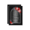 All In One Red Floral Arch Black Grey Wedding