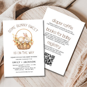 All in One Some Bunny Sweet Couples Baby Shower Invitation
