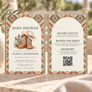 All in One Southwest Baby Shower Invitation