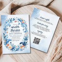 All in One Under the Sea Blue Ocean Baby Shower