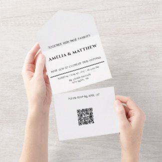 All in One Wedding Invitation QR Code