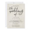 All in One Wedding Invitation with RSVP & Registry