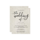All in One Wedding Invitation with RSVP & Registry