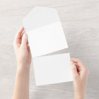 All-in-One Wedding Invitations | Elegant Script