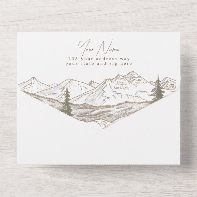 All in One Wedding Invite (Back)