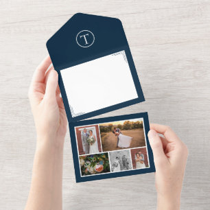 All-in-One Wedding Thank You/Holiday Card/Envelope All In One Invitation