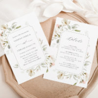 All In One White Sage Blush Elegant Floral Wedding