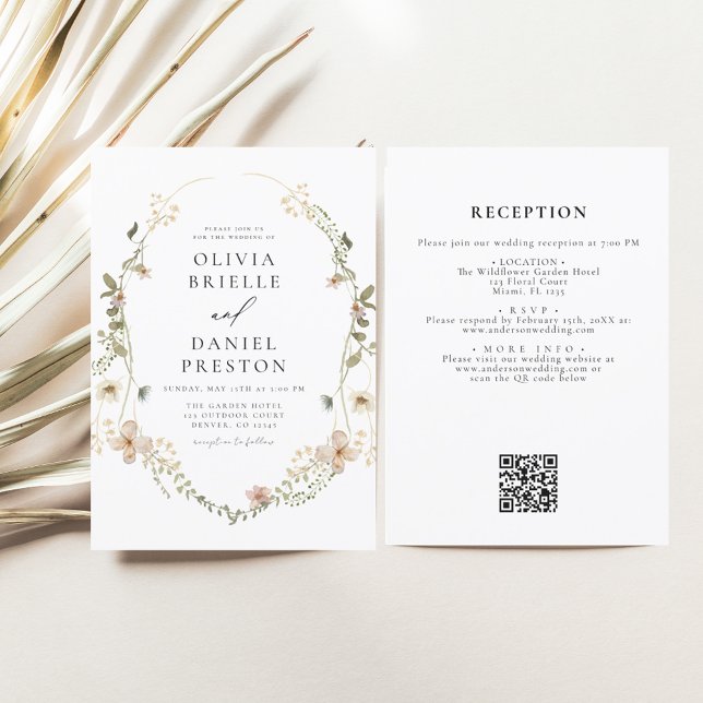 All in One Wildflower  QR Code Garden Wedding (Creator Uploaded)