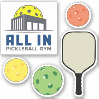 All In Pickleball Gym Stickers