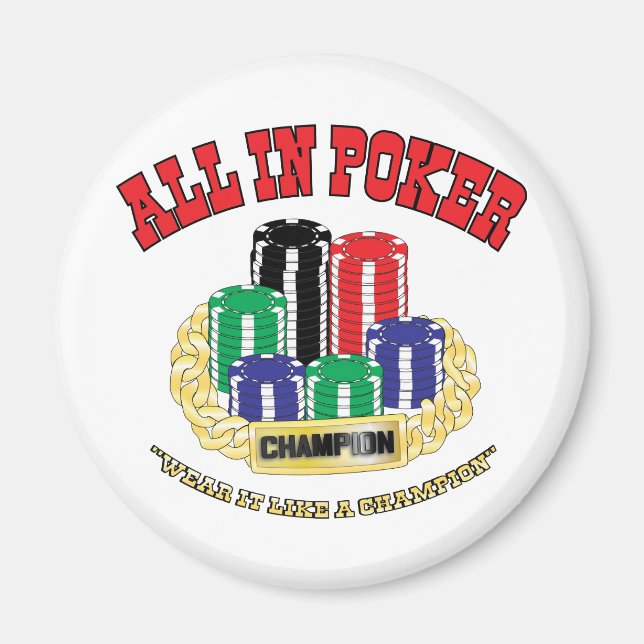 All In Poker Magnet (Front)