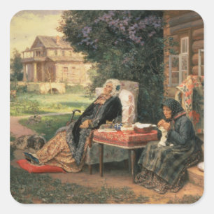All in the Past, 1889 Square Sticker