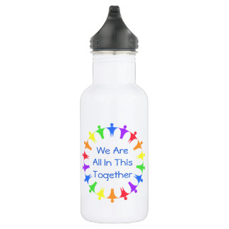 All In This Together Multicolor People 532 Ml Water Bottle