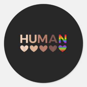 All-inclusive Hearts For Blm Racial Justice &amp;  Classic Round Sticker
