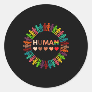 All-inclusive Hearts For Blm Racial Justice & Classic Round Sticker