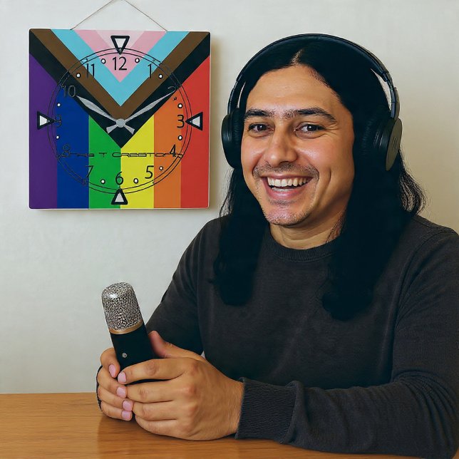 All Inclusive  Square Wall Clock (Creator Uploaded)