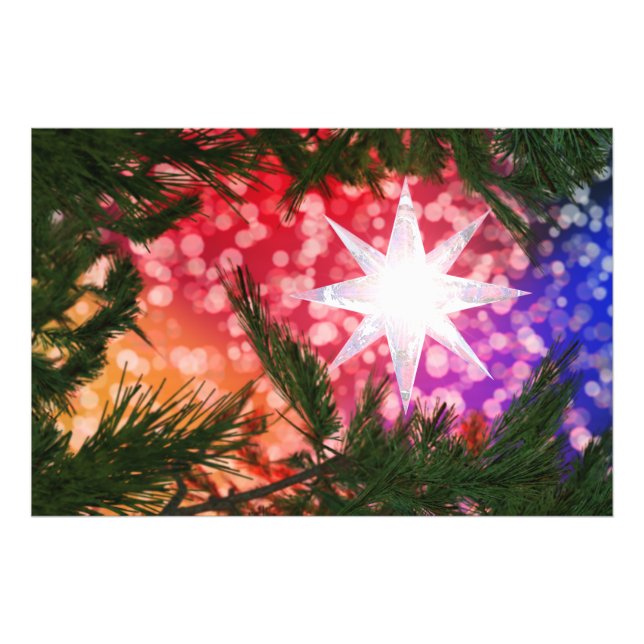 All Is Bright Christmas Photo Print (Front)