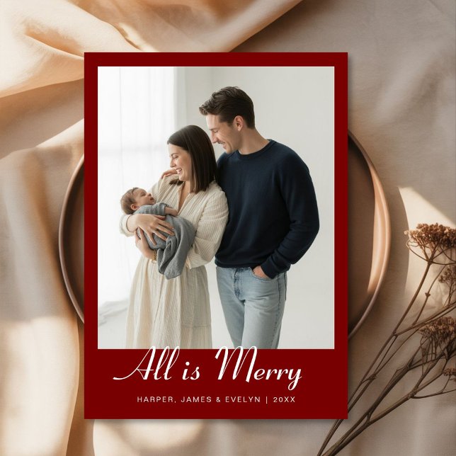 All Is Bright – Cute Family with Holiday Card  (Creator Uploaded)