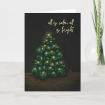 "All is Calm, All is Bright" Christmas Card