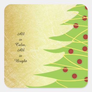 All is Calm, All is Bright Christmas Stickers