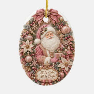 All is calm all is well ceramic tree decoration