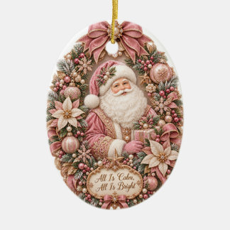 All is calm all is well ceramic tree decoration