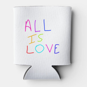 All is love rainbow colourful pride LGBTQ gay june Can Cooler