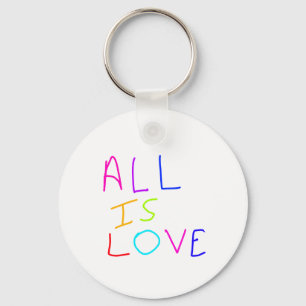 All is love rainbow colourful pride LGBTQ gay june Key Ring