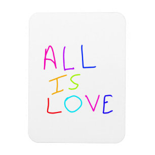 All is love rainbow colourful pride LGBTQ gay june Magnet