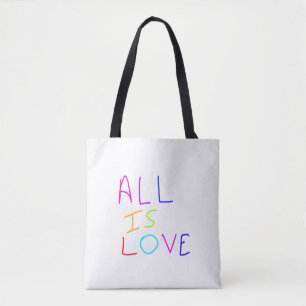 All is love rainbow colourful pride LGBTQ gay june Tote Bag